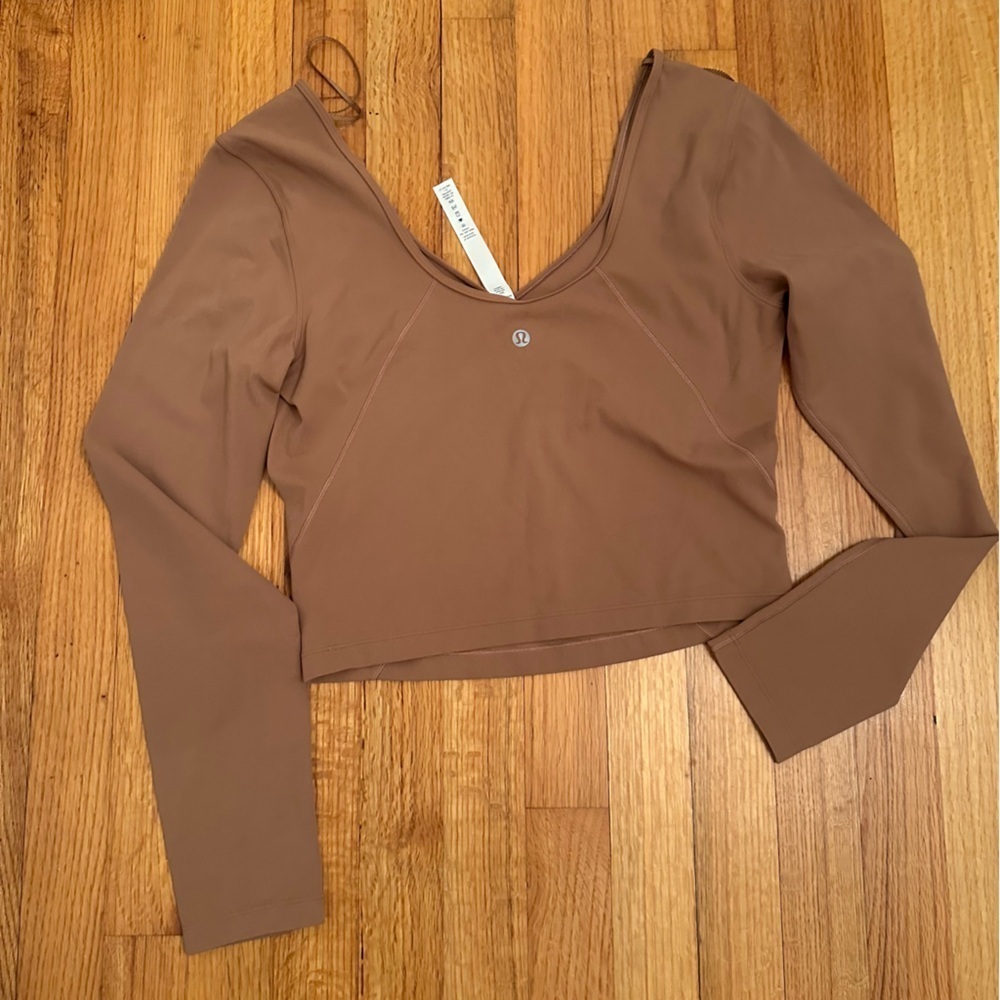 Lululemon Align Long Sleeve Shirt Roasted Brown Size : 8  (j6j - Picture 5 of 11
